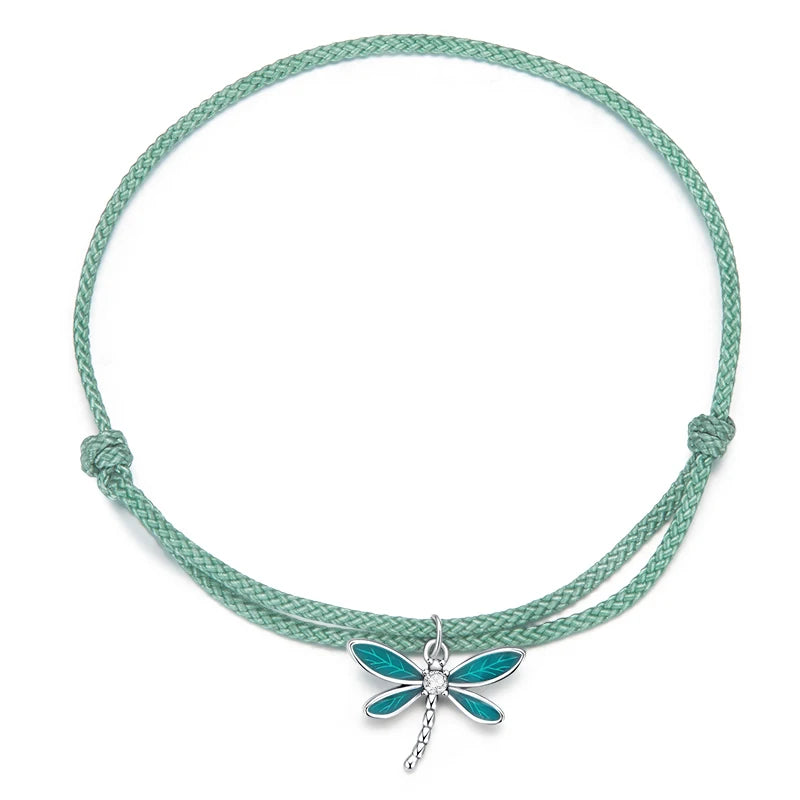 Diamond Infinity Simple Red Rope Friendship Bracelet 925 Sterling Silver Fashion jewelry Girl Gifts 2020 New Design SCB176