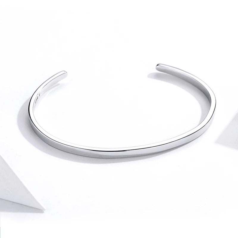 Diamond U Engrave Courage Bangle "Nothing is impossible" Fashion Hot Sale 925 Sterling Silver Jewelry for Man and Women SCB160